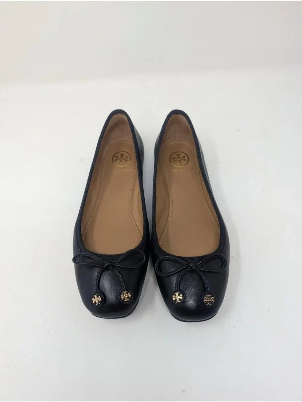 Tory Burch Laila Driving Ballet 5 Black Leather